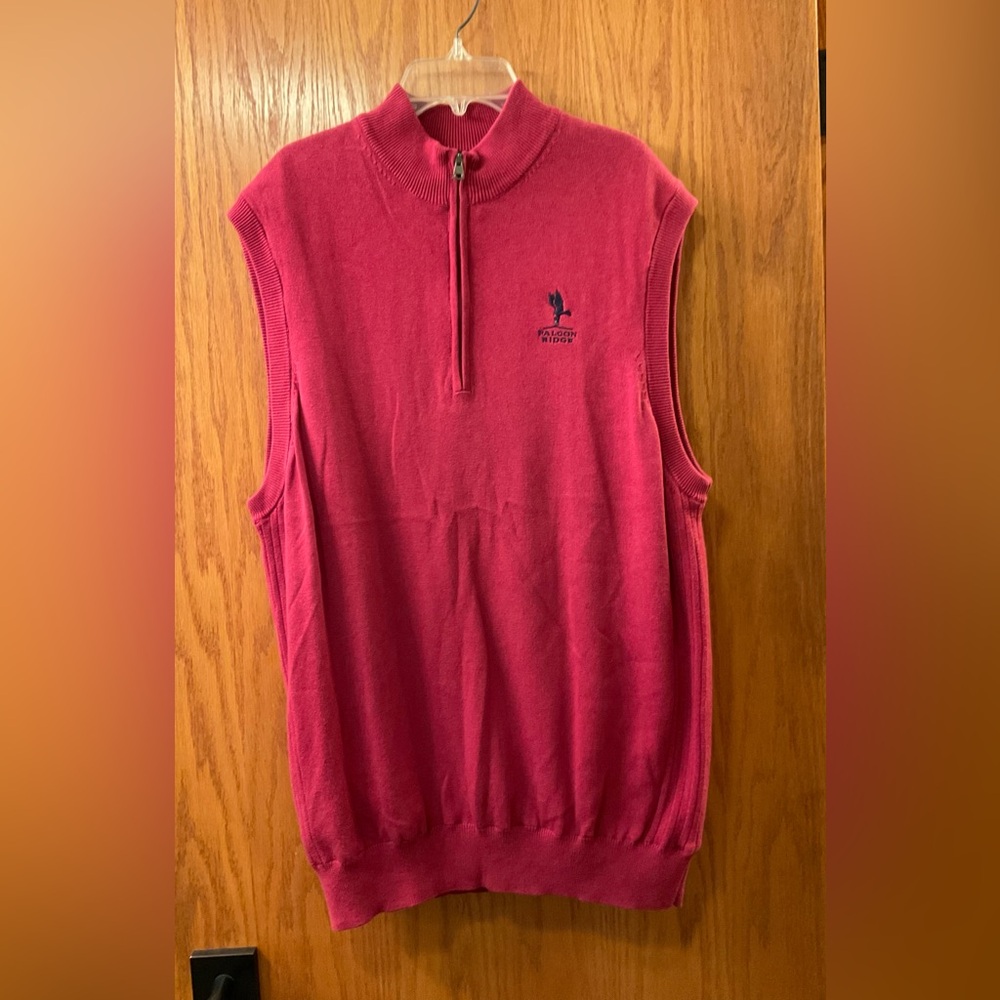 Men’s Greg Norman Golf Vest with Falcon Ridge Logo
